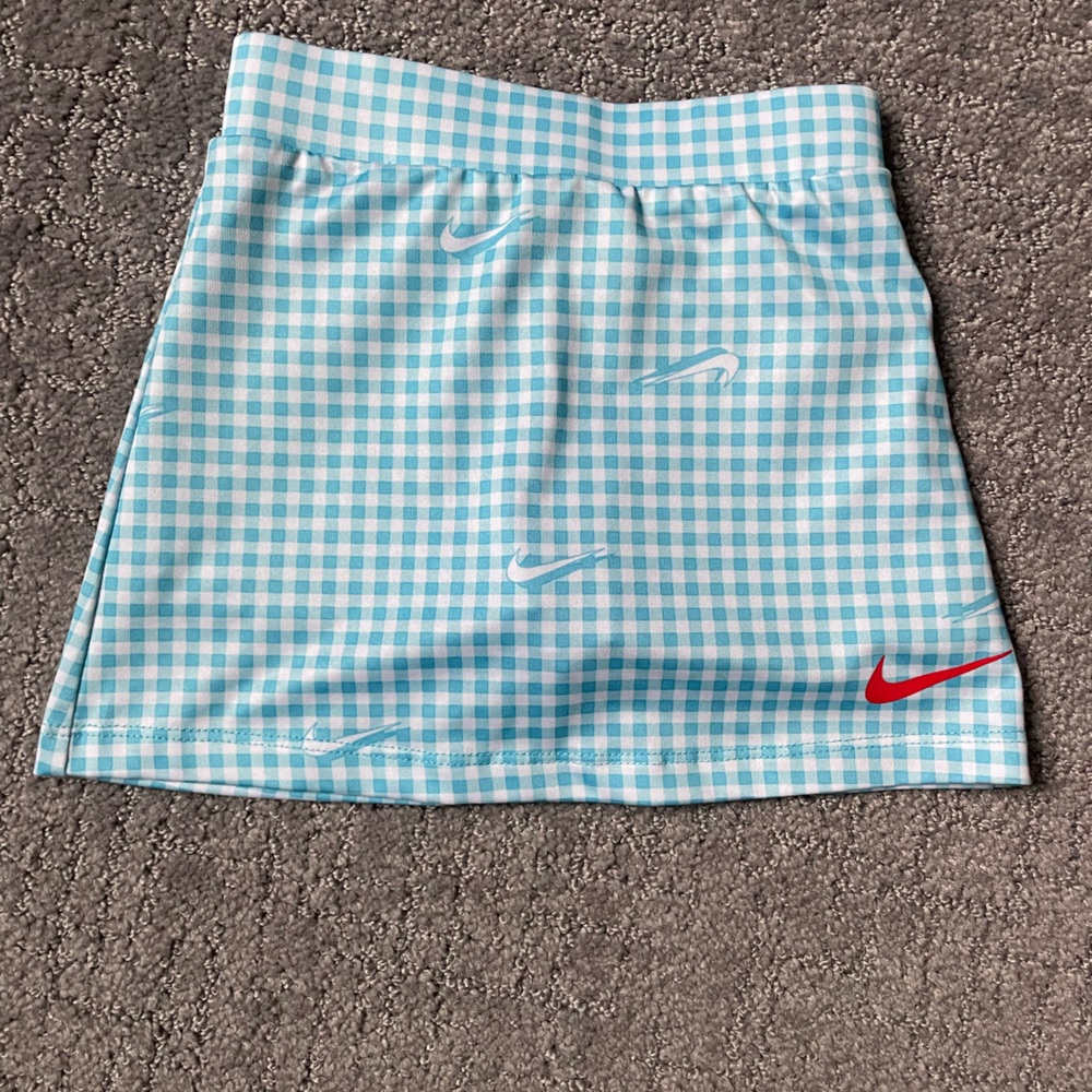 Nike Turquoise and White Gingham Skort- 2T, Never Worn!